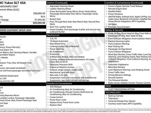 Used 2021 GMC Yukon SLT image 50