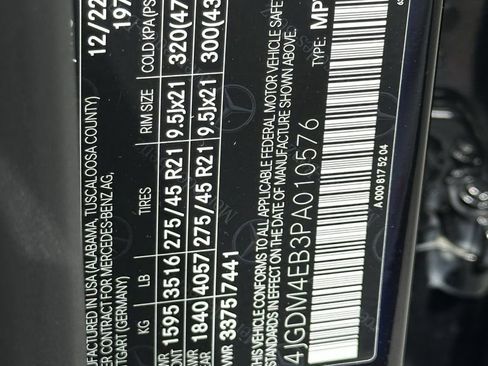 Certified 2023 Mercedes-Benz EQS 580 4MATIC SUV image 36