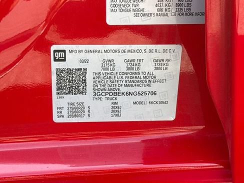 Used 2022 Chevrolet Silverado 1500 Custom w/ LPO, Dark Essentials Package AWD/4WD image 23