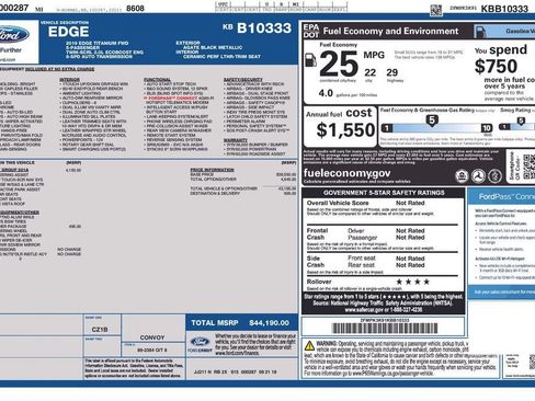 Used 2019 Ford Edge Titanium w/ Equipment Group 301A FWD image 25