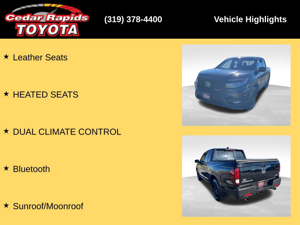 Used 2022 Honda Ridgeline Black Edition image 14