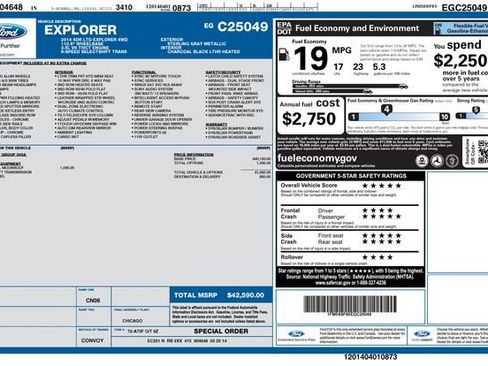 Used 2014 Ford Explorer Limited AWD/4WD image 6