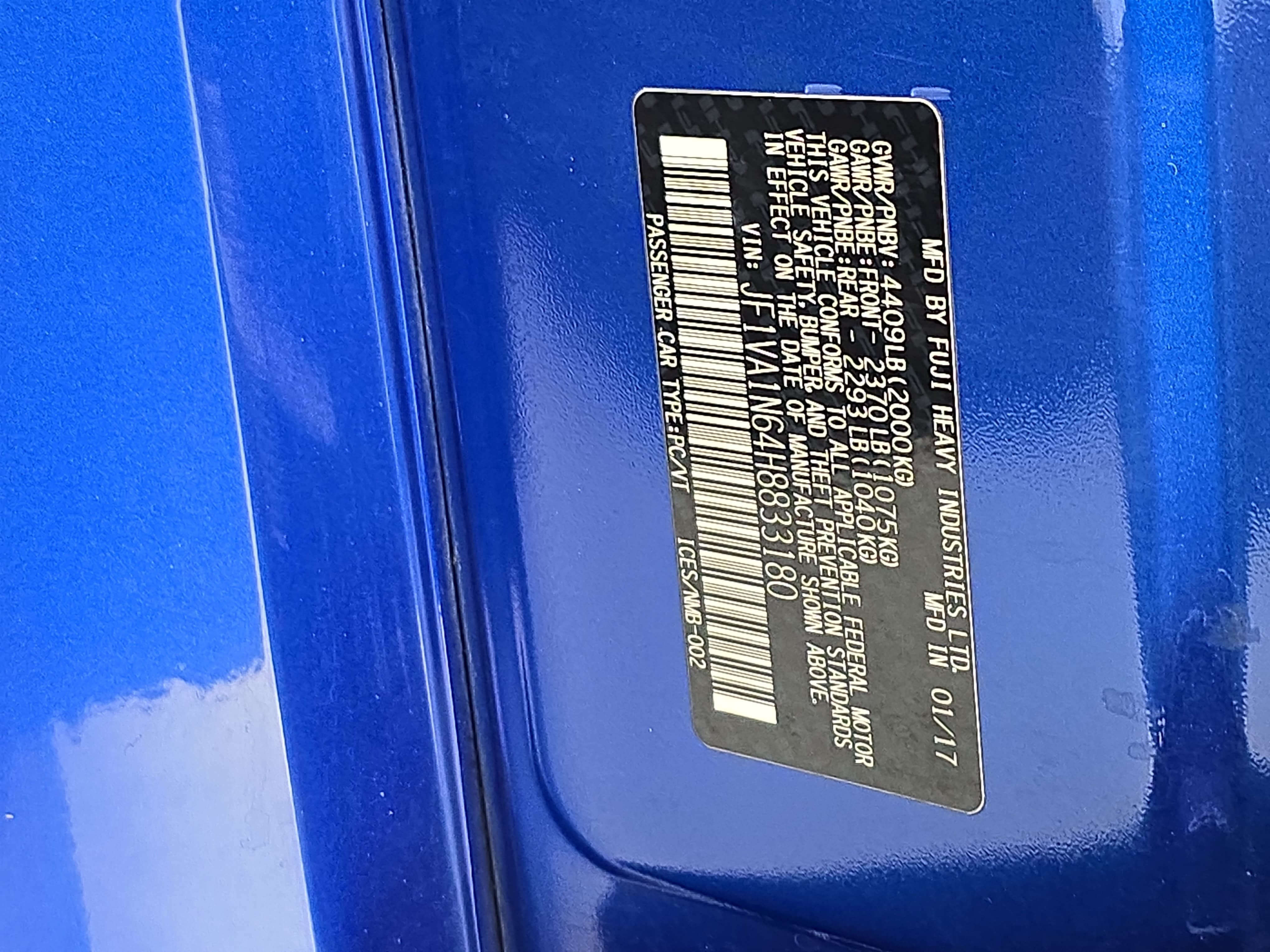 Used 2017 Subaru WRX Limited AWD/4WD image 37