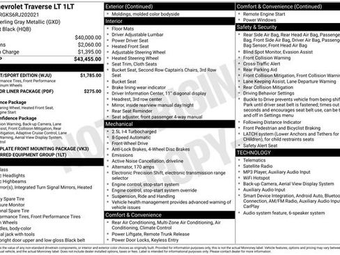 Used 2024 Chevrolet Traverse LT w/ Midnight/Sport Edition FWD image 11