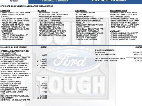 New 2026 Ford F250 Lariat w/ Black Appearance Package AWD/4WD image 2
