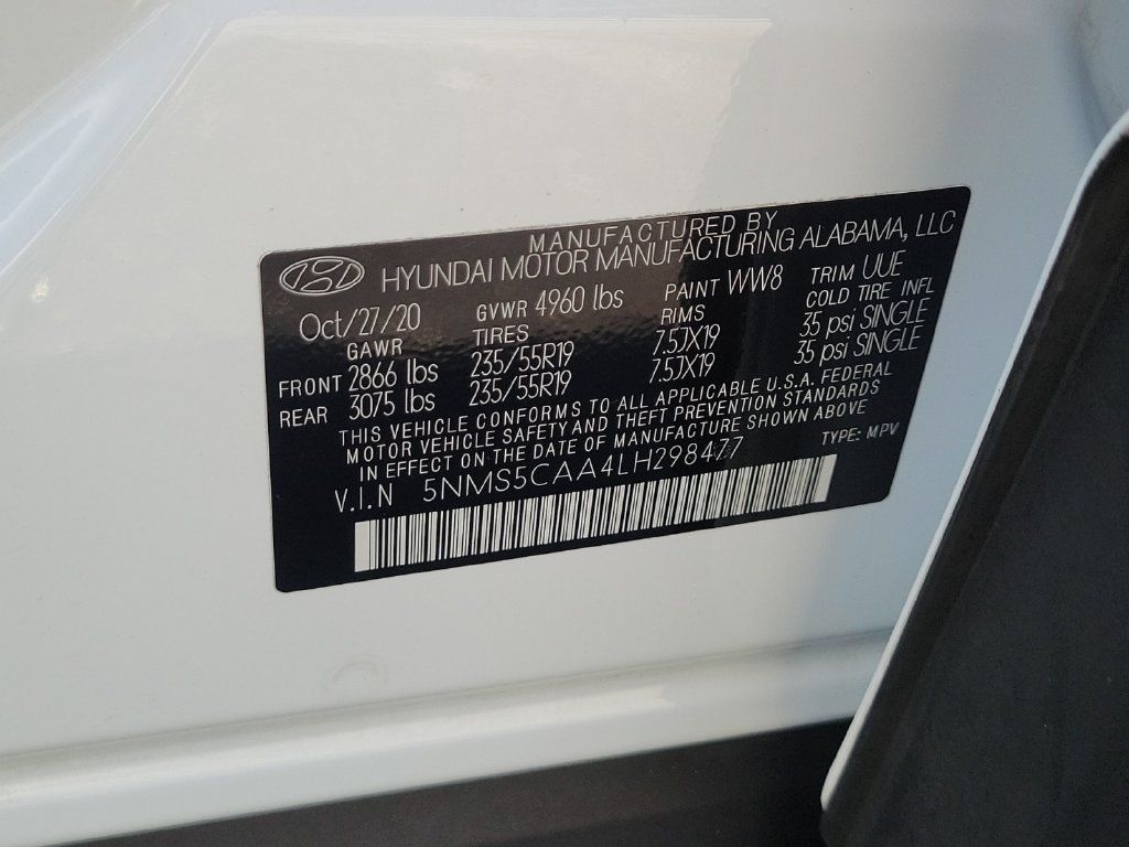 Used 2020 Hyundai Santa Fe Limited AWD/4WD image 34