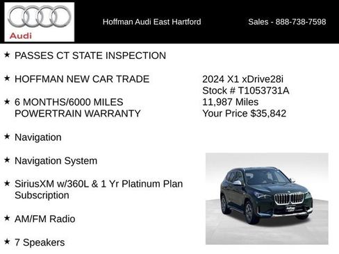 Used 2024 BMW X1 xDrive28i w/ Technology Package AWD/4WD image 18