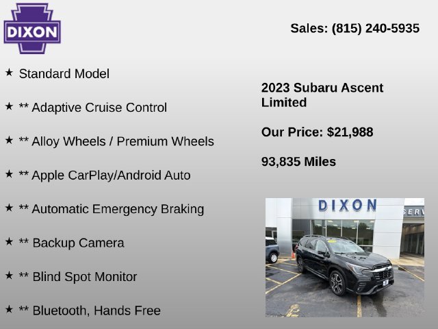 Used 2023 Subaru Ascent Limited AWD/4WD image 4