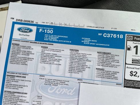 Used 2021 Ford F150 XLT w/ Equipment Group 302A High AWD/4WD image 7