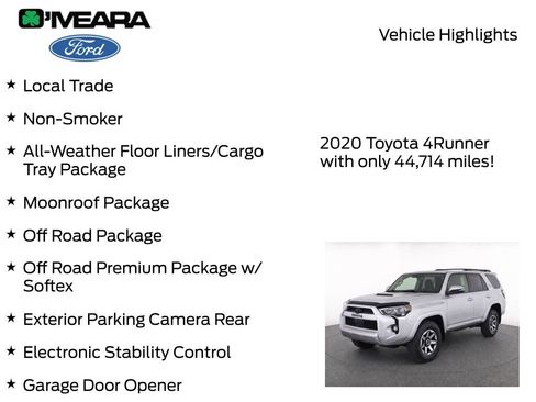 Used 2020 Toyota 4Runner TRD Off-Road Premium w/ Moonroof Package AWD/4WD image 7