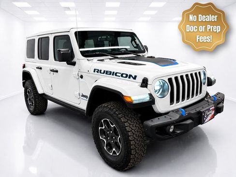 Used 2023 Jeep Wrangler Unlimited Rubicon 4xe w/ Steel Bumper Group AWD/4WD image 2