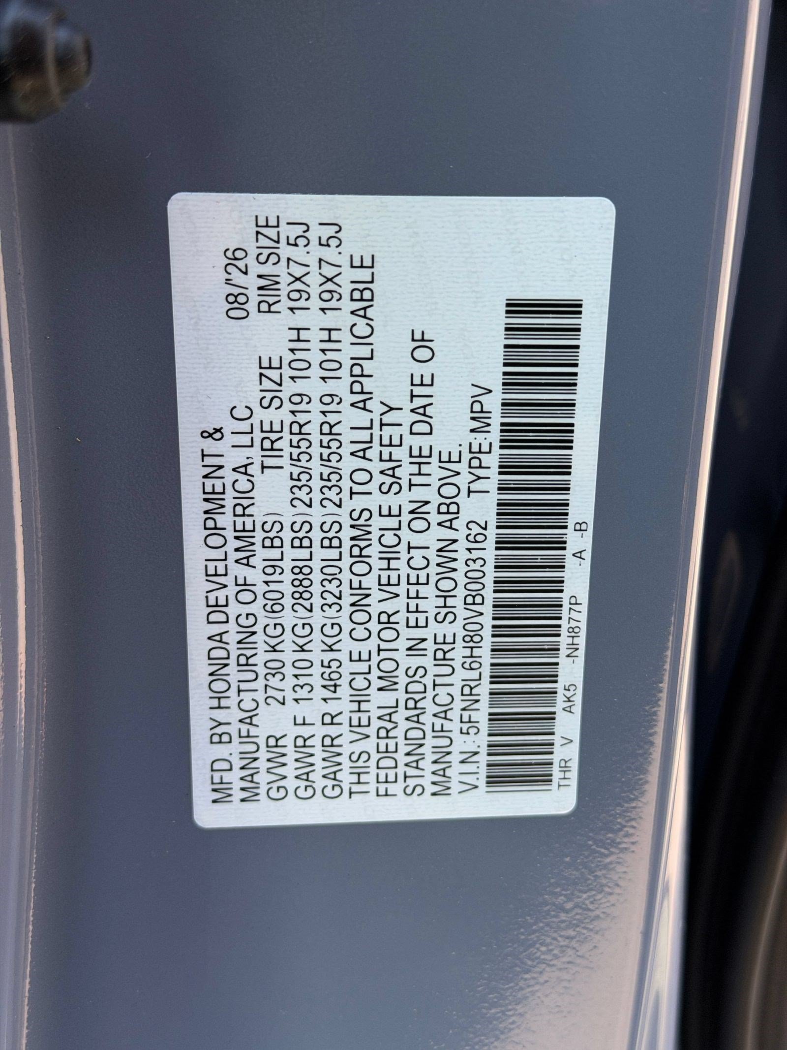 New 2027 Honda Odyssey Touring image 20