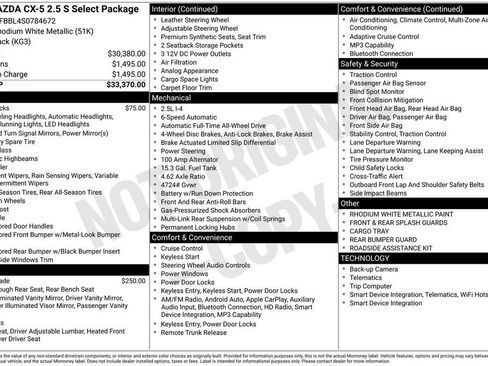 New 2025 MAZDA CX-5 AWD 2.5 S w/ Select Package image 6