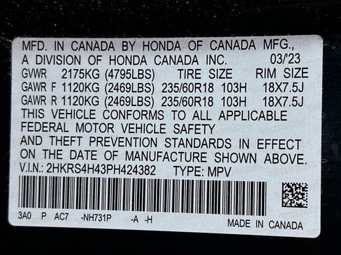 Certified 2023 Honda CR-V EX image 33