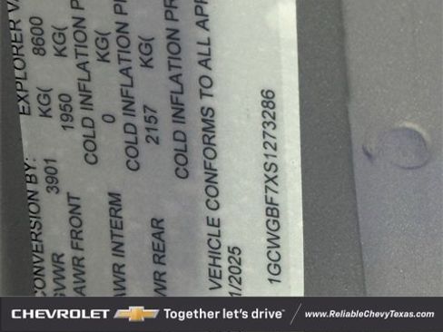 New 2025 Chevrolet Express 2500 Extended w/ Driver Convenience Package image 32