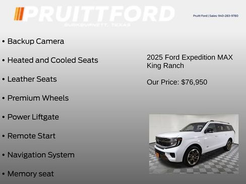 Used 2025 Ford Expedition Max King Ranch AWD/4WD image 13