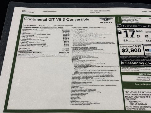 Used 2016 Bentley Continental GT V8 S image 13