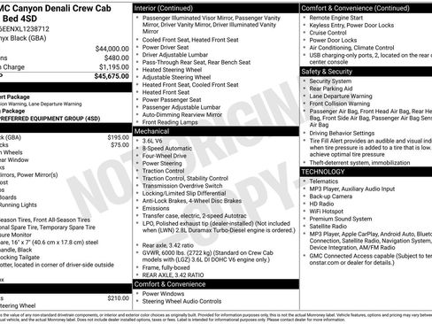 Used 2020 GMC Canyon Denali AWD/4WD image 11