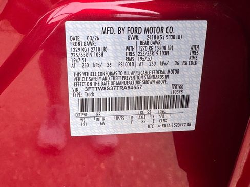 New 2026 Ford Maverick Lariat AWD/4WD image 33