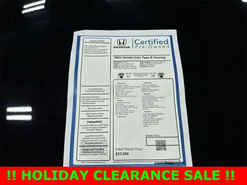 Certified 2021 Honda Civic Type R image 13