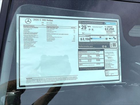 New 2026 Mercedes-Benz C 300 Sedan image 22