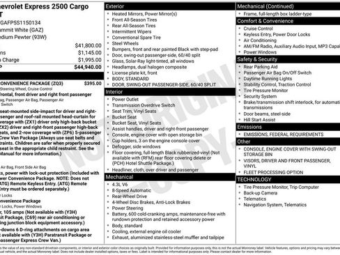 New 2025 Chevrolet Express 2500 w/ Driver Convenience Package image 4