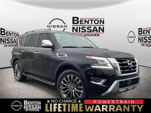 Used 2022 Nissan Armada Platinum w/ Captain's Chairs Package image 1