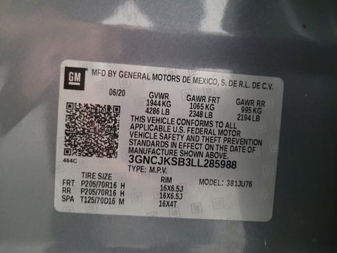 Used 2020 Chevrolet Trax LS w/ Tint and Cruise Package FWD image 33