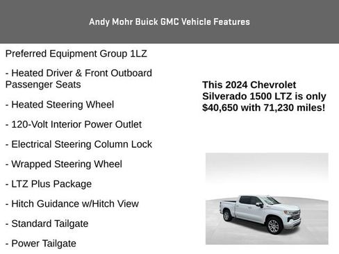 Used 2024 Chevrolet Silverado 1500 LTZ w/ LTZ Convenience Package II AWD/4WD image 20