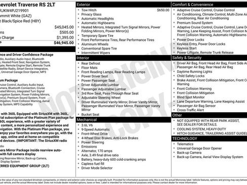 Used 2023 Chevrolet Traverse RS FWD image 5