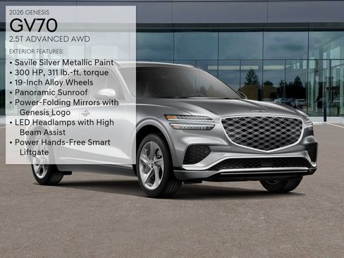 New 2026 Genesis GV70 2.5T Advanced AWD/4WD image 3