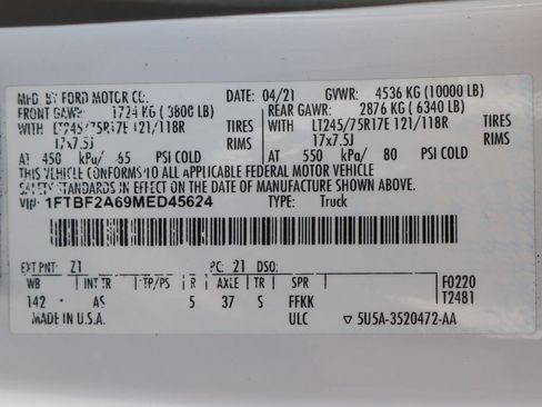 Used 2021 Ford F250 XL w/ Power Equipment Group RWD image 55