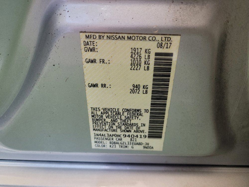 Used 2017 Nissan Altima 2.5 S w/ Power Driver Seat Package FWD image 33