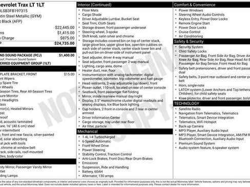 Used 2015 Chevrolet Trax LT w/ LT Sun and Sound Package FWD image 4