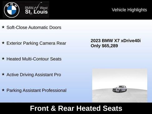Used 2023 BMW X7 xDrive40i w/ Premium Package image 54