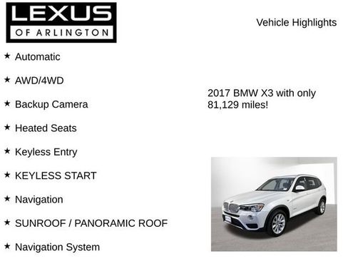 Used 2017 BMW X3 xDrive28i AWD/4WD image 8