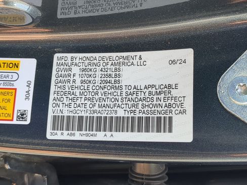 Used 2024 Honda Accord EX image 36
