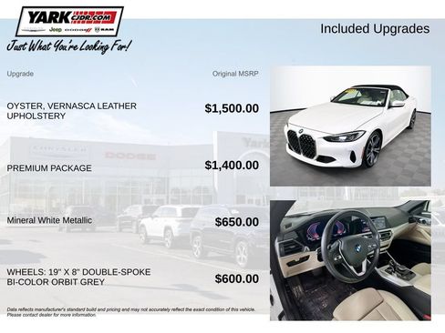 Used 2023 BMW 430i xDrive Convertible w/ Premium Package AWD/4WD image 5