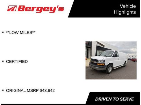 Certified 2024 Chevrolet Express 2500 w/ Driver Convenience Package RWD image 4