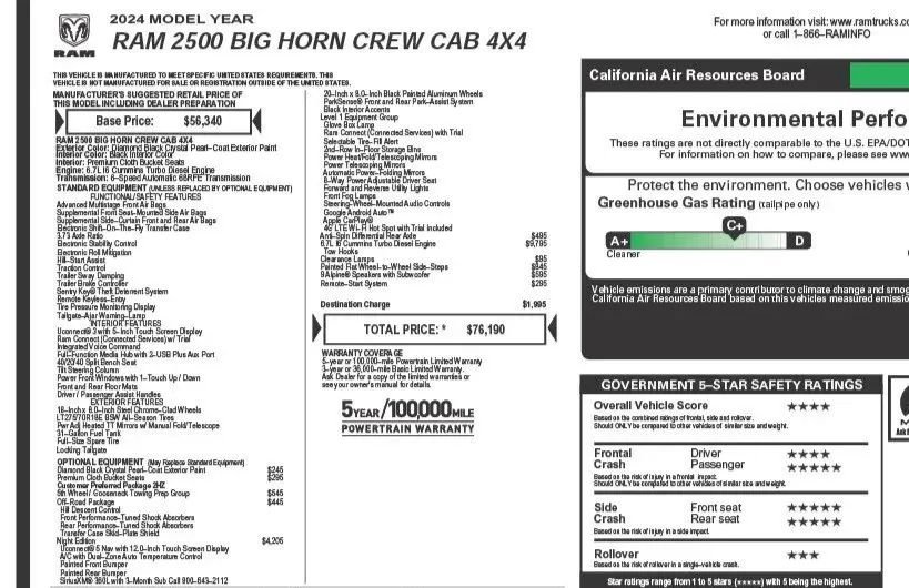 Used 2024 RAM 2500 Big Horn w/ Night Edition AWD/4WD image 12