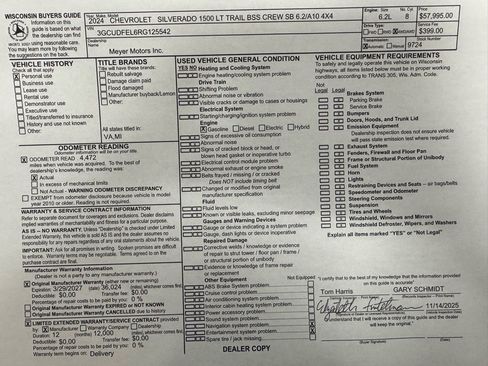 Used 2024 Chevrolet Silverado 1500 LT Trail Boss w/ Convenience Package II image 29