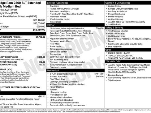 Used 2010 Dodge Ram 2500 Truck SLT w/ Lone Star Regional Pkg AWD/4WD image 26