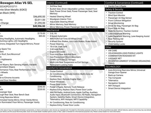 Used 2023 Volkswagen Atlas SEL AWD/4WD image 3