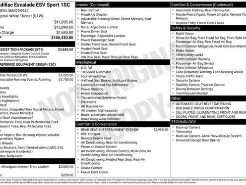 Used 2021 Cadillac Escalade ESV Sport w/ Driver Assist Tech Package image 40