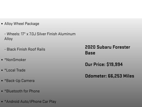 Used 2020 Subaru Forester w/ Alloy Wheel Package AWD/4WD image 6