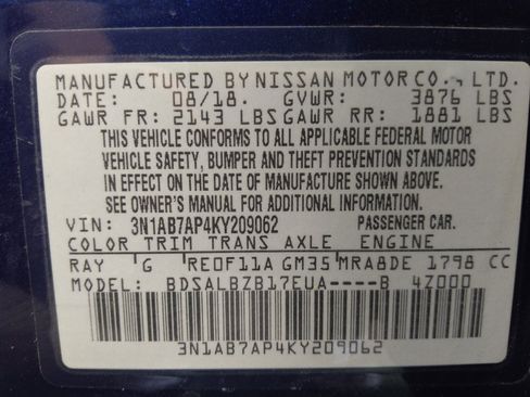 Used 2019 Nissan Sentra S FWD image 33