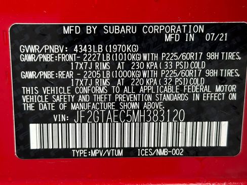 Used 2021 Subaru Crosstrek 2.0i Premium w/ Moonroof Package AWD/4WD image 29