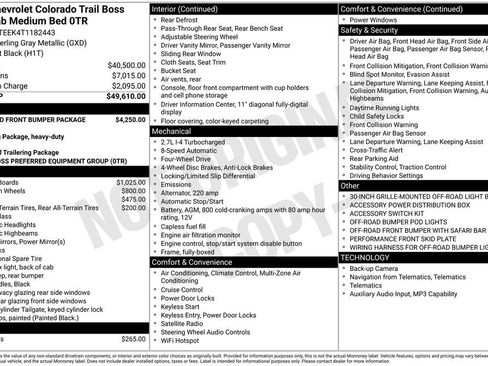 New 2026 Chevrolet Colorado Trail Boss AWD/4WD image 3