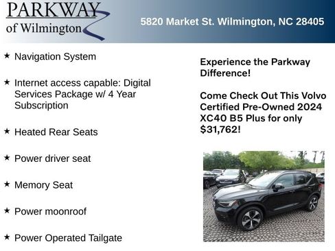 Certified 2024 Volvo XC40 B5 Plus w/ Climate Package AWD/4WD image 6