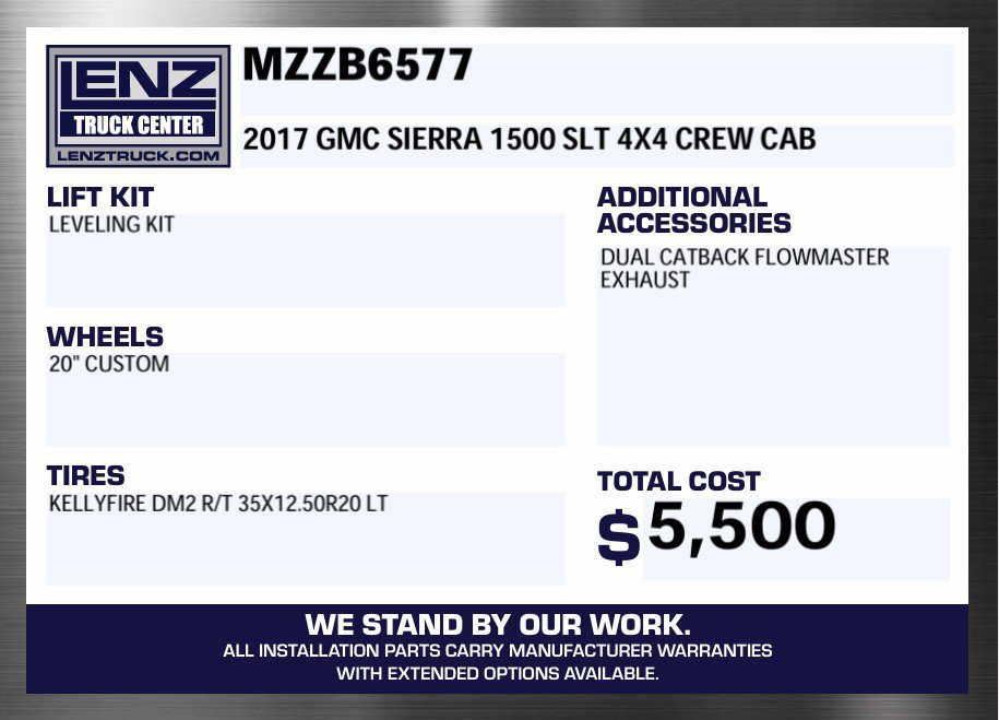 Used 2017 GMC Sierra 1500 SLT w/ SLT Premium Package AWD/4WD image 2